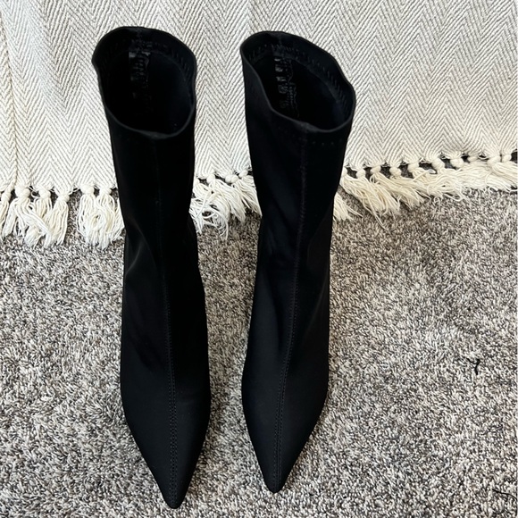 Black Bootie Stiletto Sock Bootie - Picture 2 of 6